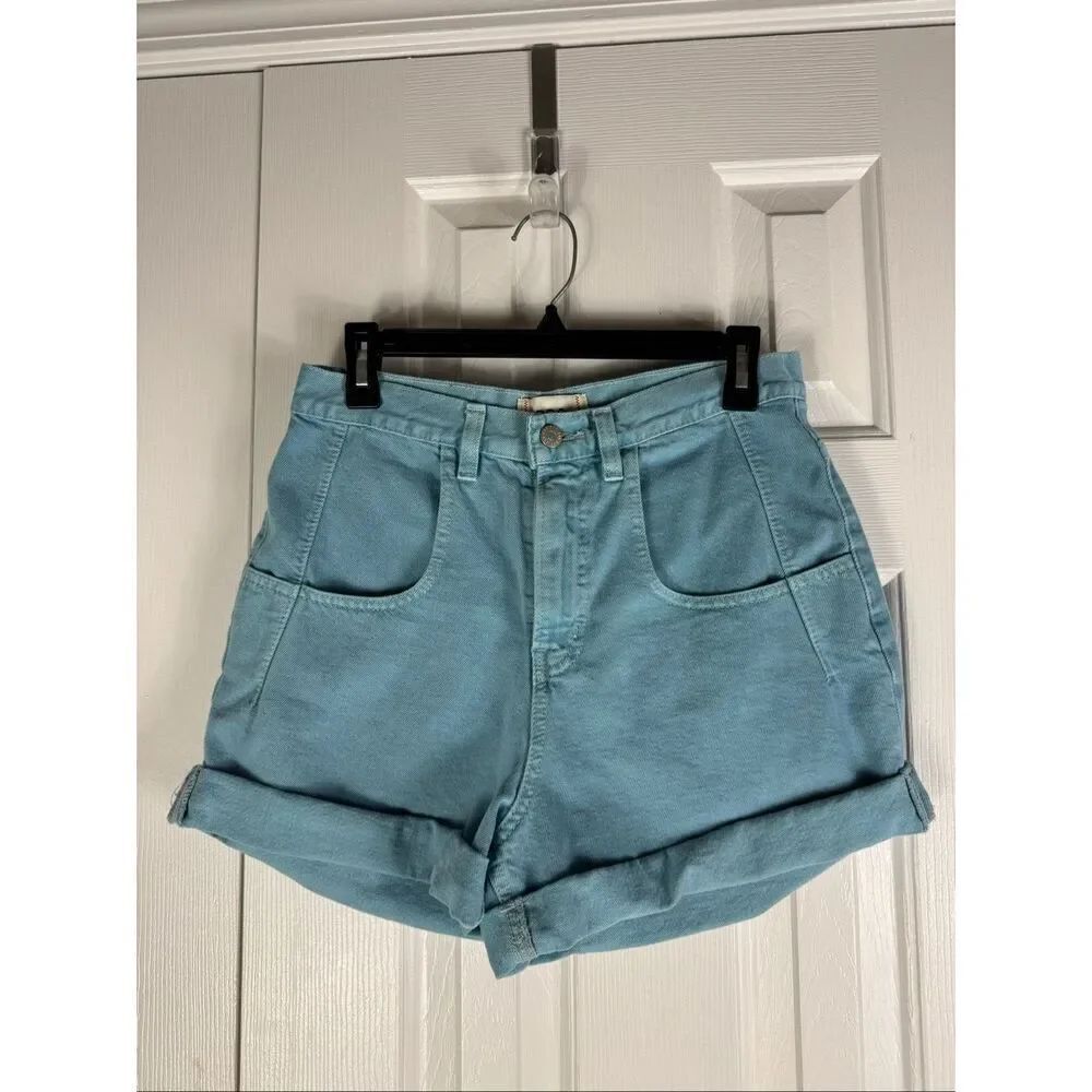 NWT BDG Urban Outfitters Denim Teal Shorts Size 29